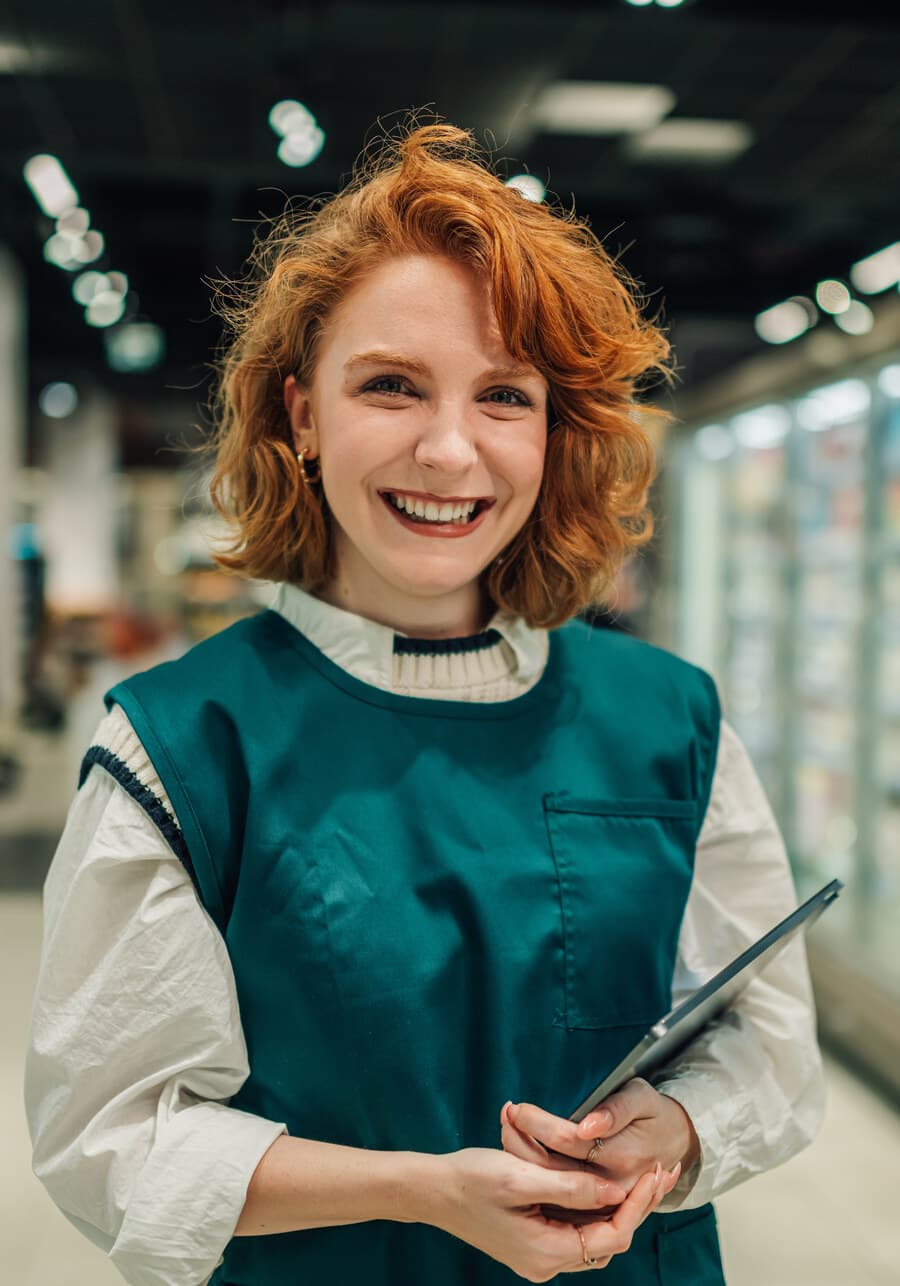 Store owner using Sprytny Kupiec